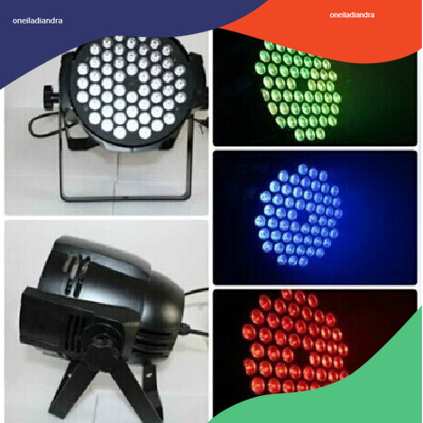Lampu Par LED 54 x 3 watt ( FULL COLOR  ) / Lampu Panggung
