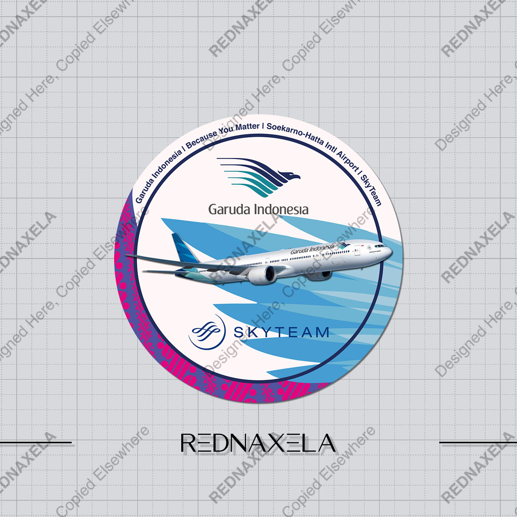 

Stiker Vinyl Garuda Indonesia Aircraft Model with Batik Pattern