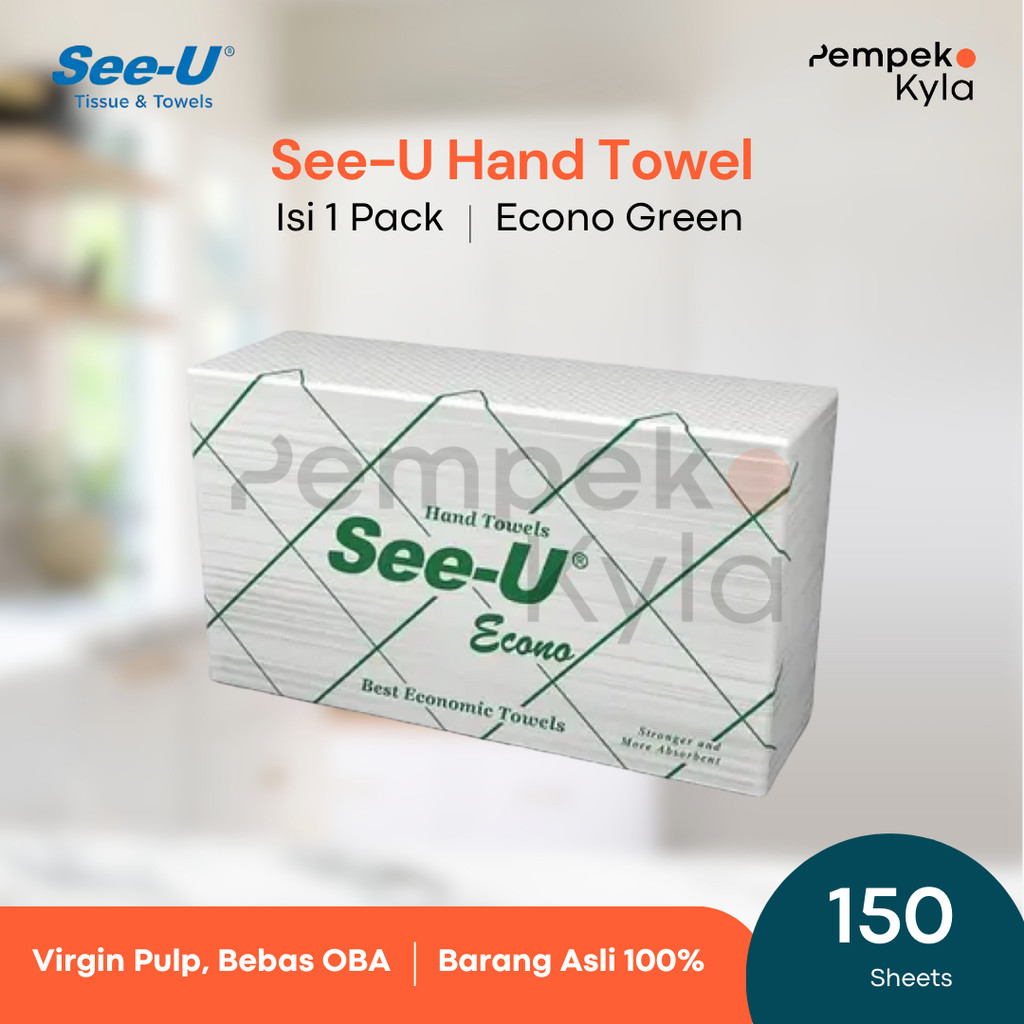 tissue see u hand towel /tissue see u econo hijau / see u multifold