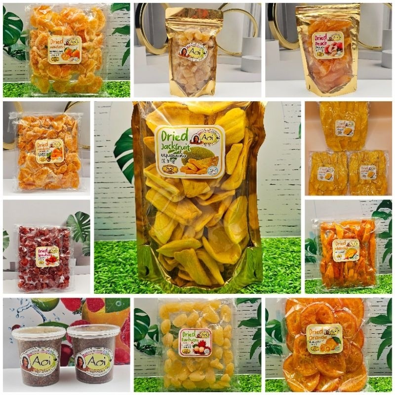 

[Ready] Aoi Dried Fruit Dried Mango / Dried Jackfruit / Dried Stawberry Bangkok