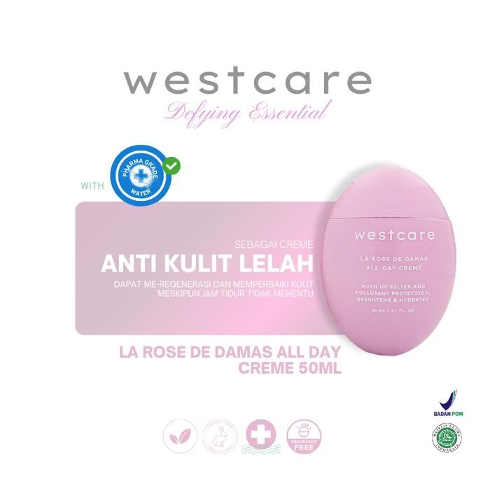 

PROMO! SALE!! Westcare La Rose De Damas All Day Creme 50ml - ED OKTOBER 2025