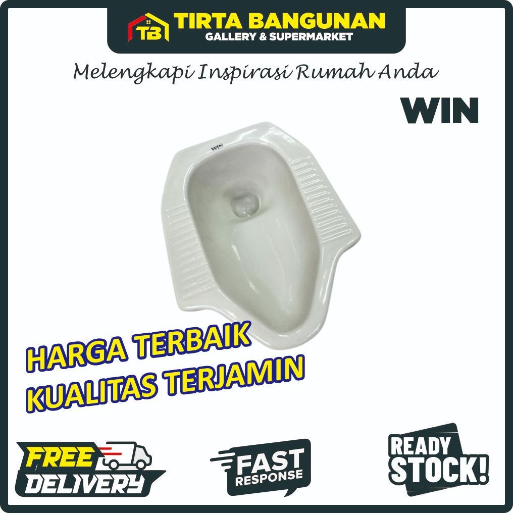 GERISAL [PASTI READY] WIN CLOSET JONGKOK MODEL TOTO LEHER ANGSA / KLOSET JONGKOK / TOILET / WC