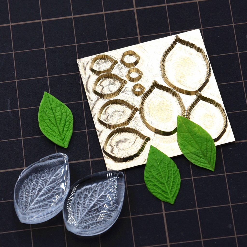 

Polymer Clay Mini Flower Leaf Cutting Mold Leaf Vein Pressing Molds