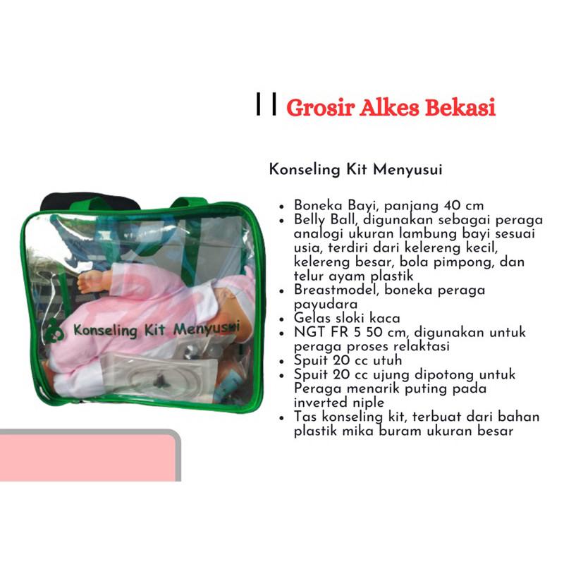 Alat Peraga Menyusui I Konseling Kit Menyusui Harga/paket