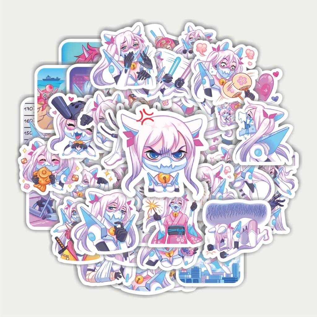 

Sticker Pack Stiker Funny Character Sona The Cyber Bunny | Sticker TUMBLR | Stiker LAPTOP KOPER HELM