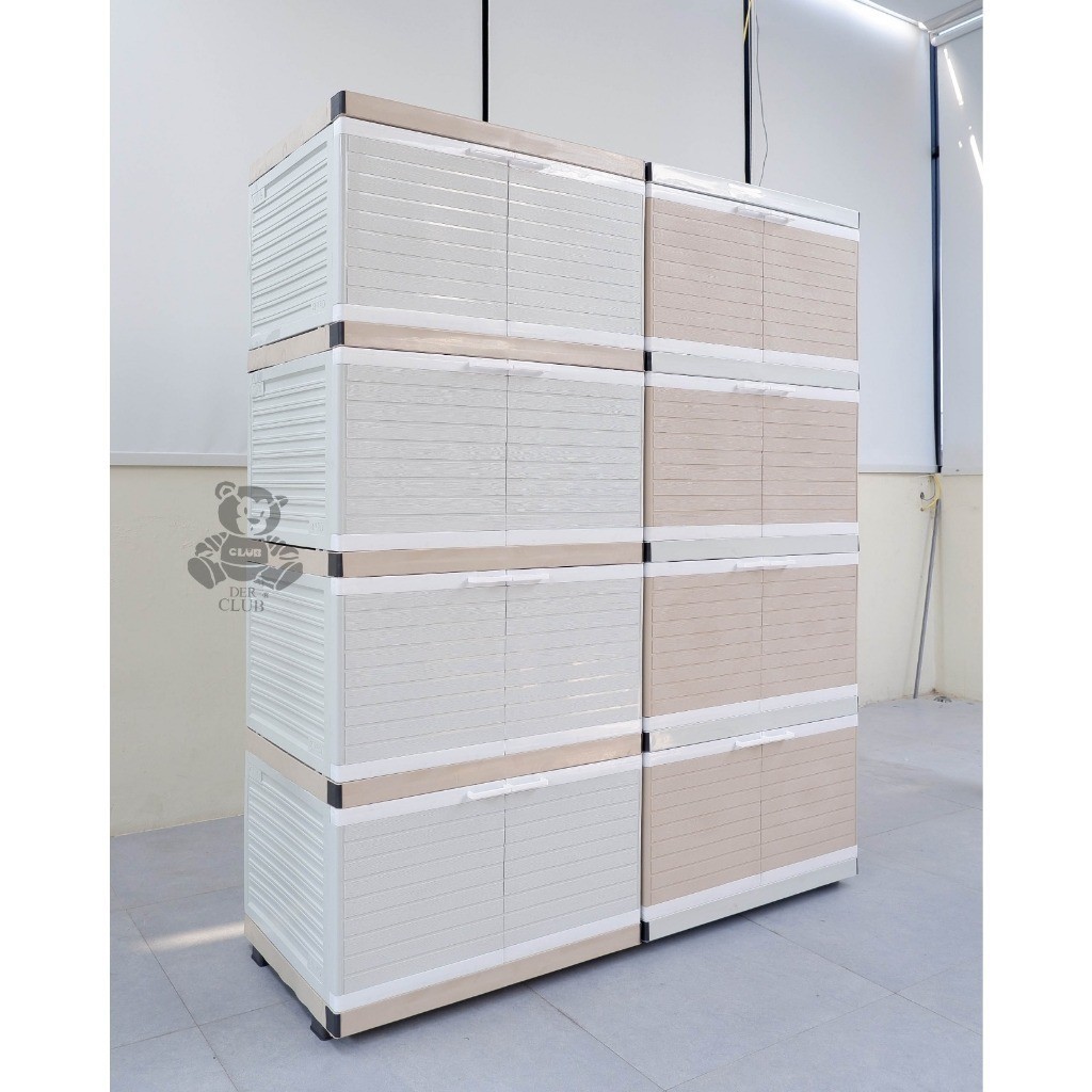 CLUB JUMBO 4 SUSUN CWSP - Lemari Pakaian Plastik 4 Susun Minimalis / Lemari Plastik 4 Susun Club / L