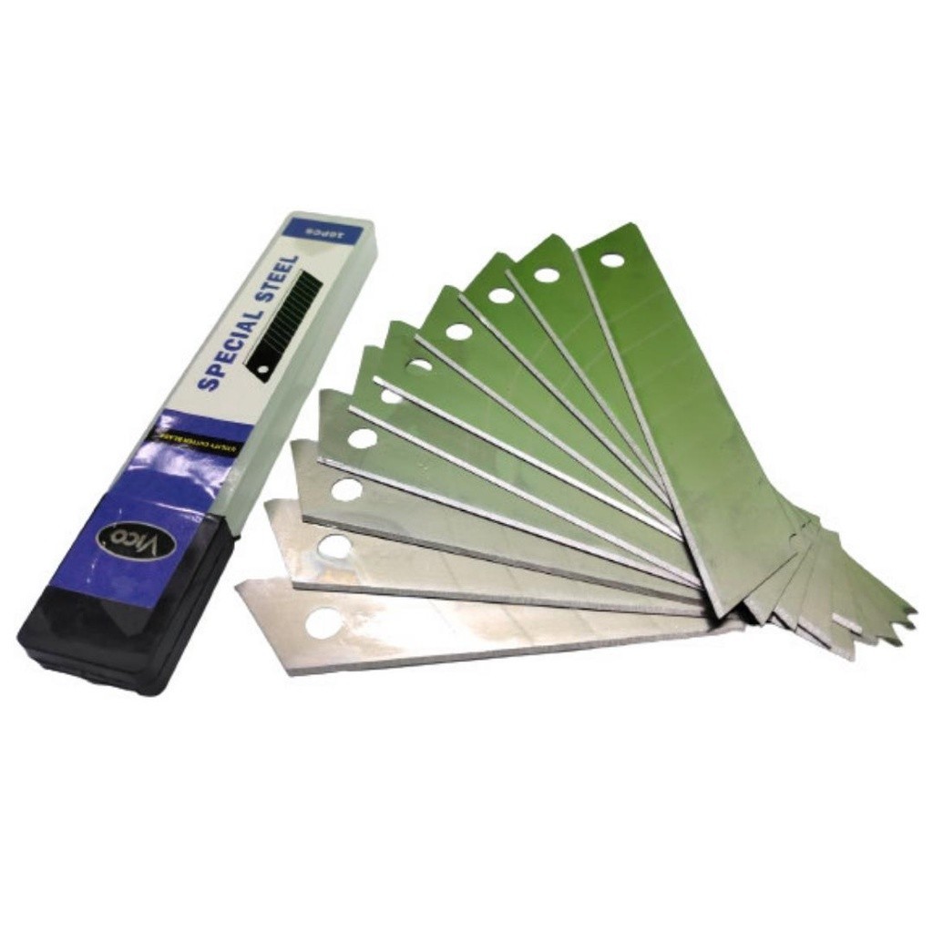 

10PCS Refill Isi Pisau Cutter VICO Besar - Serep Serap Cuter - Isi Cutter Blade Refil Pisau Pemotong