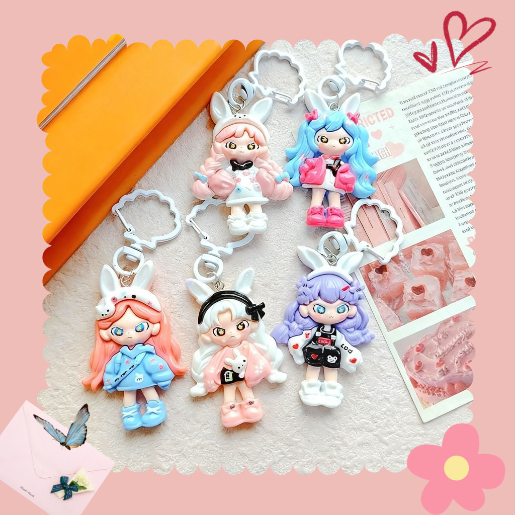 Penerjemah Kartun Dora Keychain Liontbain Backpack Hanging Ornament Pasangan Teman Terbaik
