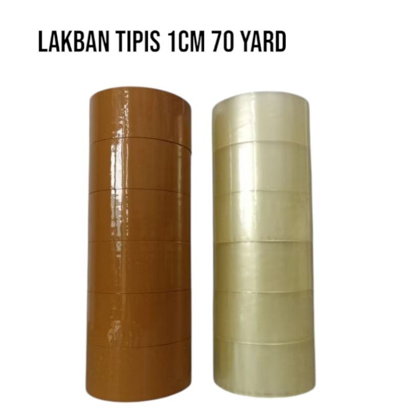 

Lakban Tipis Coklat 2 in tebal 1cm 50 yard / Lakban Tipis Kualitas Super