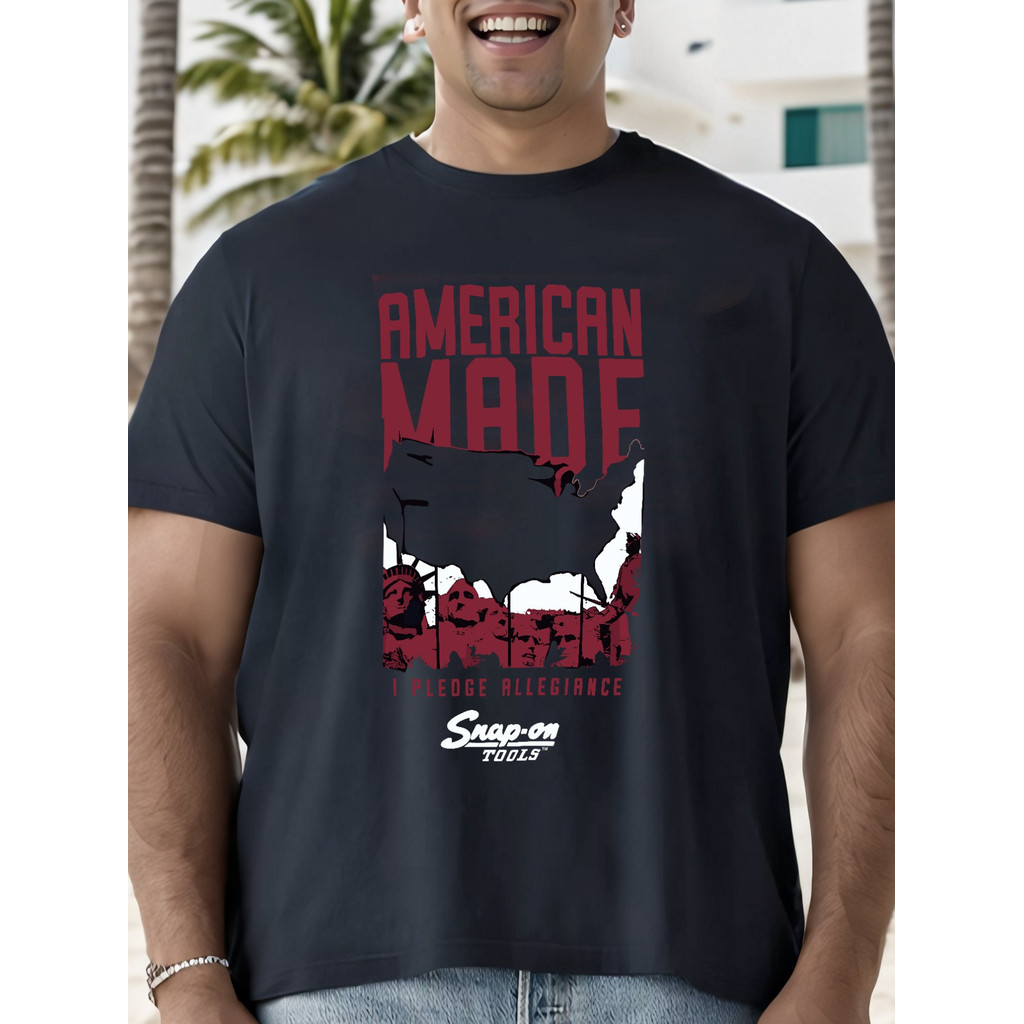 Kaos Pria Snap-On Tools Resmi | Kaos Katun Awet Merah Putih