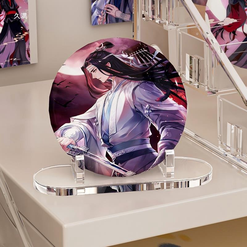 

Acrylic Display Stand Transparent Kpop Idol Badge Desktop Display Holder Badge Card Photocard Frame Room Desktop Decor