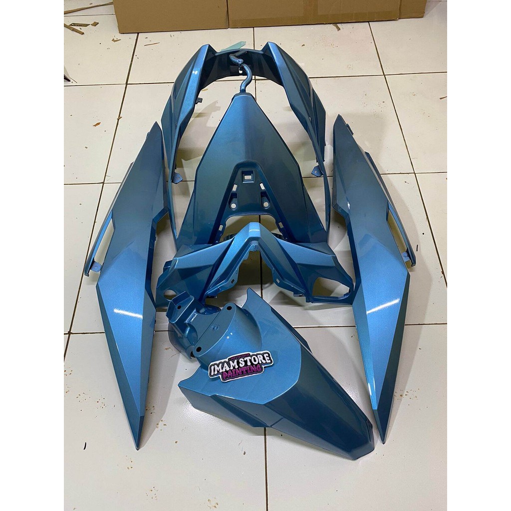 cover full body halus Honda beat ECO esp thn 2017 2020 warna biru relaxa