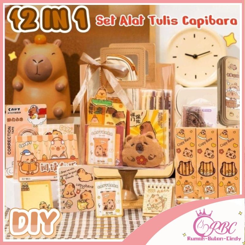 

【Penjual Lokal】Kotak Hadiah Set Alat Tulis Kapibara /Buku catatan/Buku kosakata/Stiker/Mainan mewah/Kotak pensil/Mewah Alat Tulis Set Untuk Anak Sekolah & Hadiah Ulang Tahun