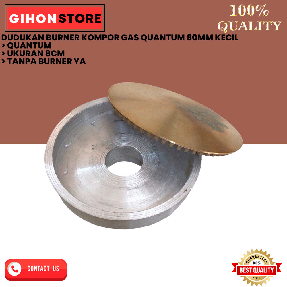 DUDUKAN BURNER KOMPOR GAS QUANTUM 80MM KECIL