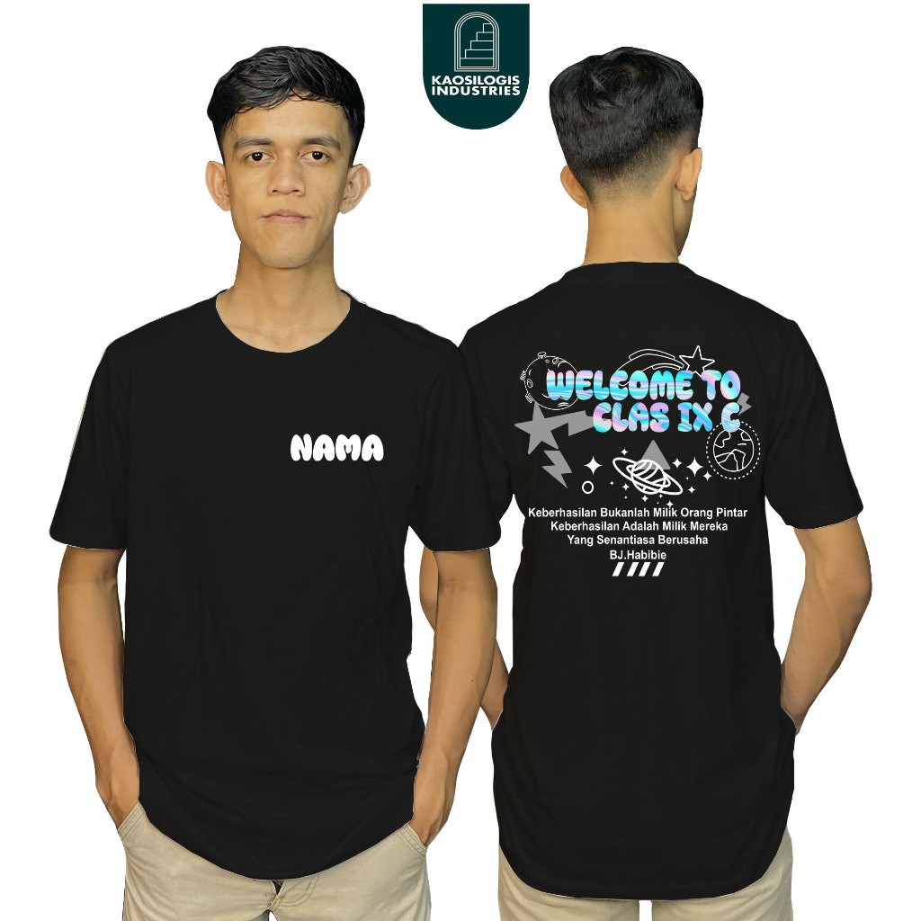 Kaos kelas Gratis nama kelas dan nama siswa kaos reflektive desain - Kaosilogis