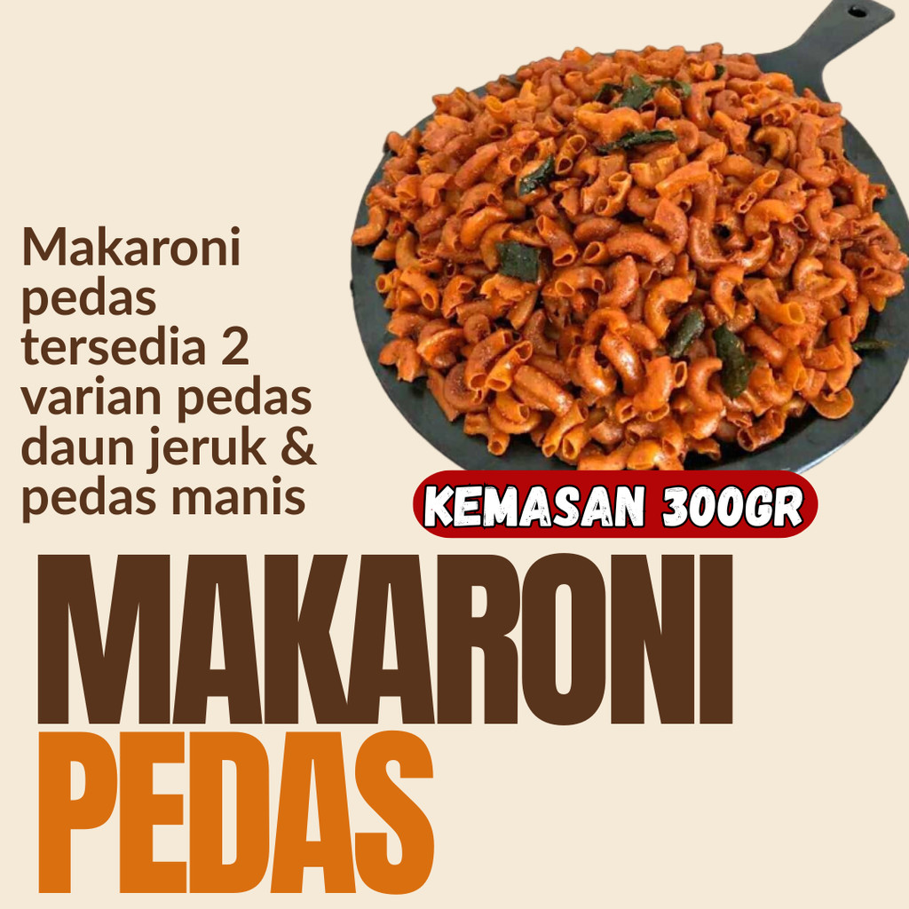 

MAKARONI PEDAS BUMBU CIKRUH DAUN JERUK 300gram