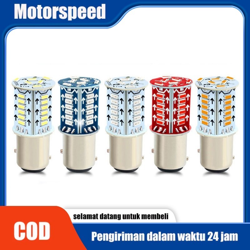 MOTORSPEED   Lampu Rem LED Sepeda Motor 1157 Lampu Belakang Belakang Yang Berkedip-Kedip ORIGINAL