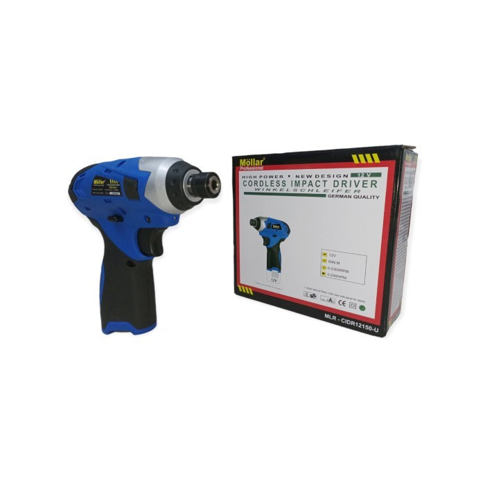 MOLLAR CIDR12150 Cordless Impact Screw Driver Bor Obeng Baterai 12V UNIT ONLY