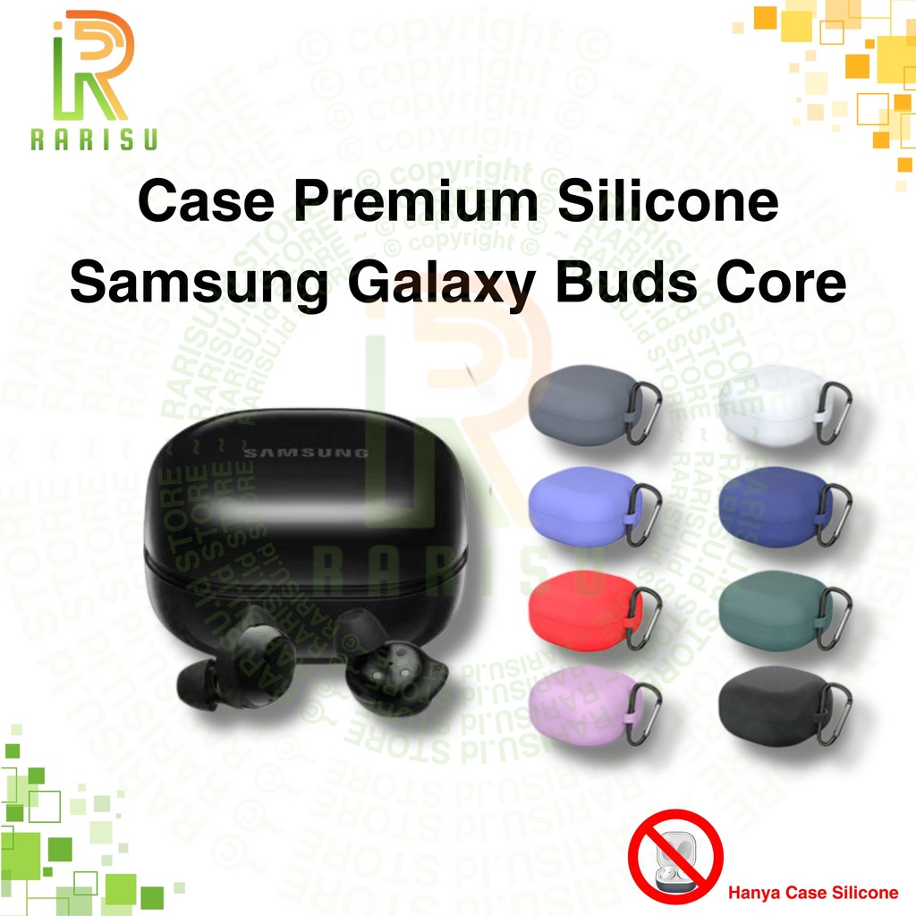Case Samsung Galaxy Buds Core Casing Cover Silicone Premium Protective + Carabiner