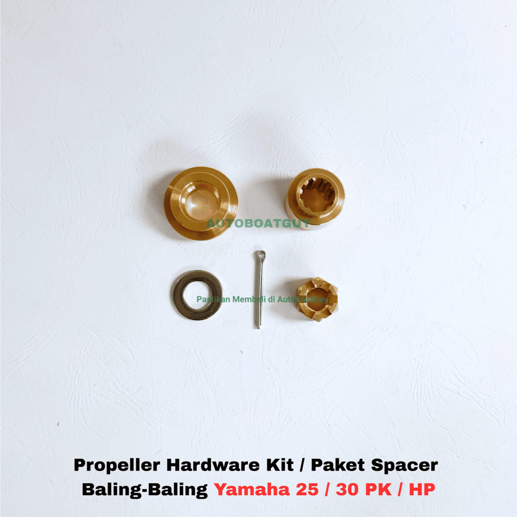 Propeller Hardware Kit / Paket Spacer Baling-Baling Yamaha 25 / 30 PK / HP
