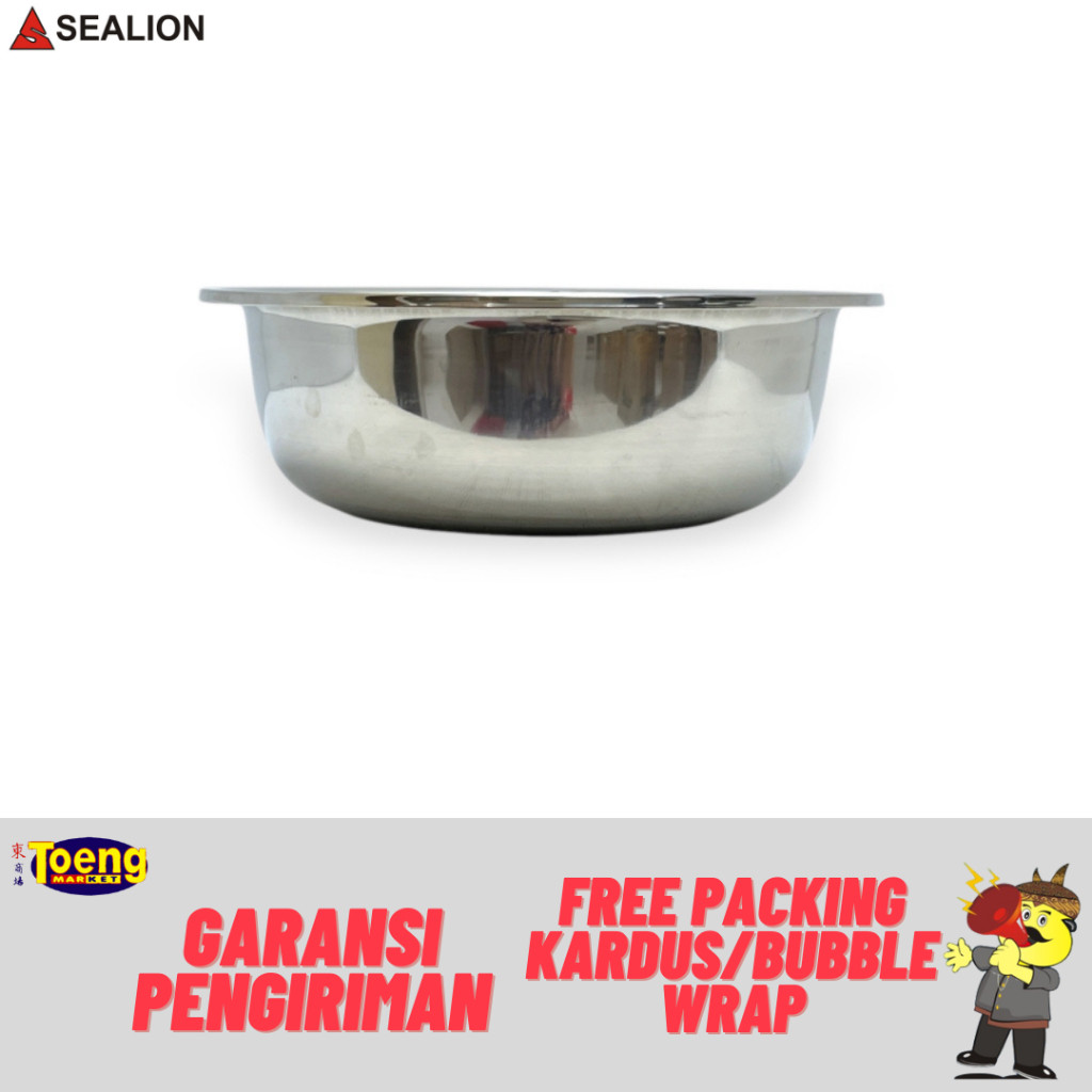 Baskom Jumbo Stainless 70cm SeaLion - BASKOM USA TEBAL S/S 70cm SL