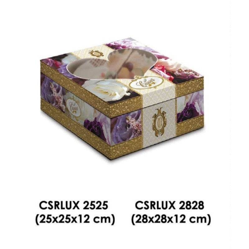 CAESAR LUX 28X28 ALAS TUTUP DUS ROTI JAJAN KUE KADO HANTARAN CAKE TART BOX KOTAK LAMARAN