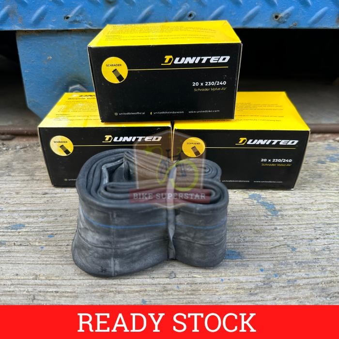 Ban Dalam Sepeda UNITED 20 x 2.30 / 2.40 Pentil Motor AV BMX Anak Best Quality