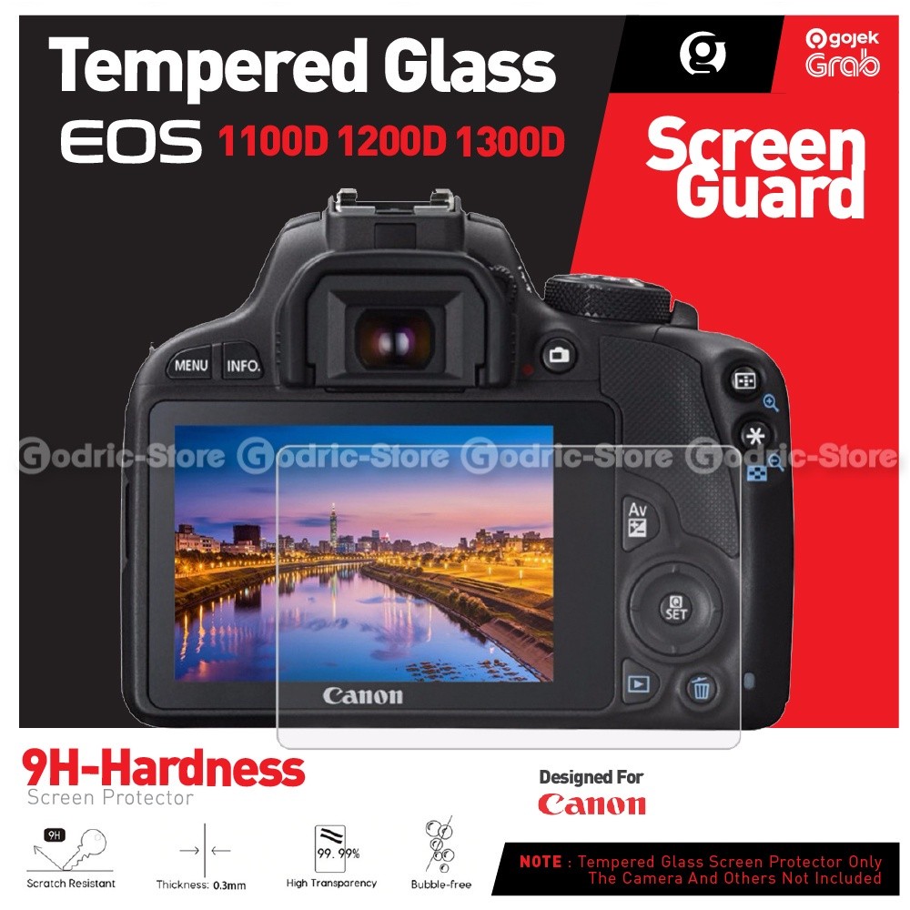 Tempered Glass for Canon 1100D 1200D 1300D 1400D 1500D 2000D Anti Gores Screen Guard Protector