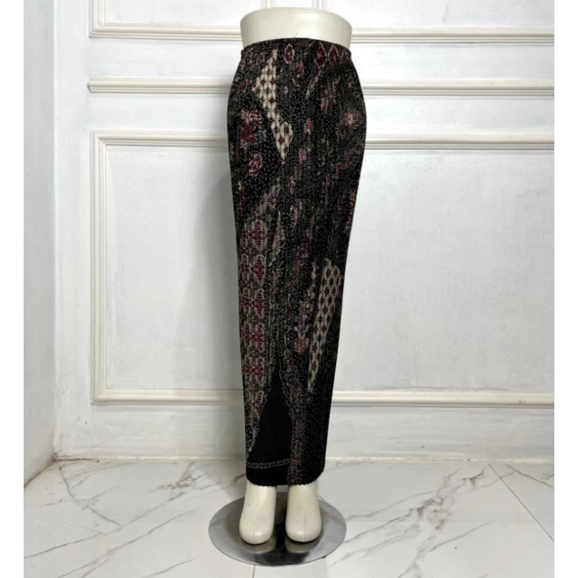 ROK PLISKET BATIK BAWAHAN KEBAYA / ROK PLISKET / ROK BATIK / ROK KONDANGAN / ROK SPAN BELAH DEPAN