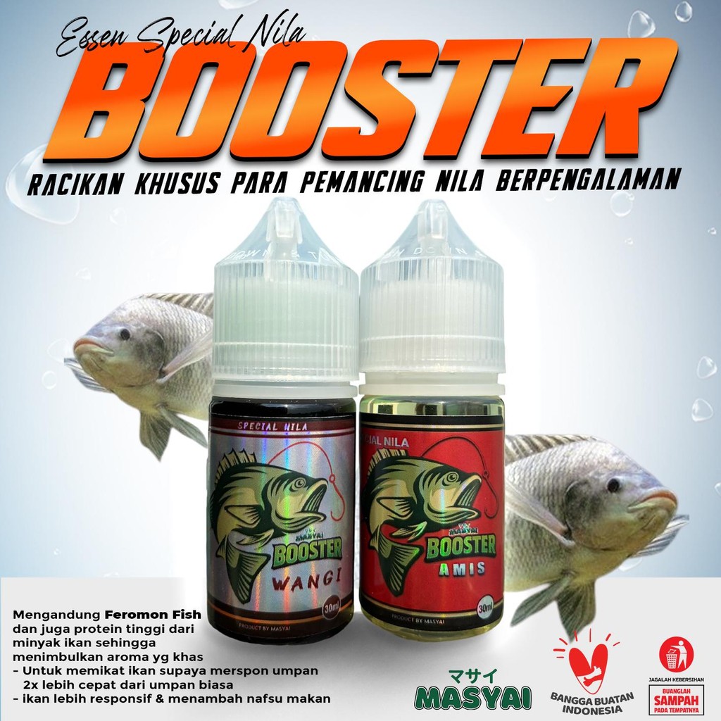 Masyai Essen Special Nila Booster 30ml Umpan Pancing Ikan Air Tawar Gacor FeromonFish Protein Tinggi