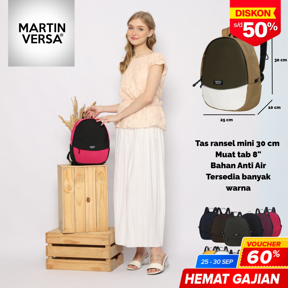 ZAHASHOP MARTIN VERSA JENNIE Tas Ransel Wanita Backpack-sekolah