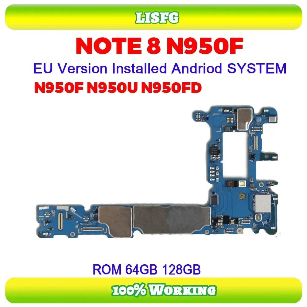 Eu Version Original 128GB For Samsung Galaxy Note 8 N950F N950U N950FD 64GB Motherboard Unlocked N95