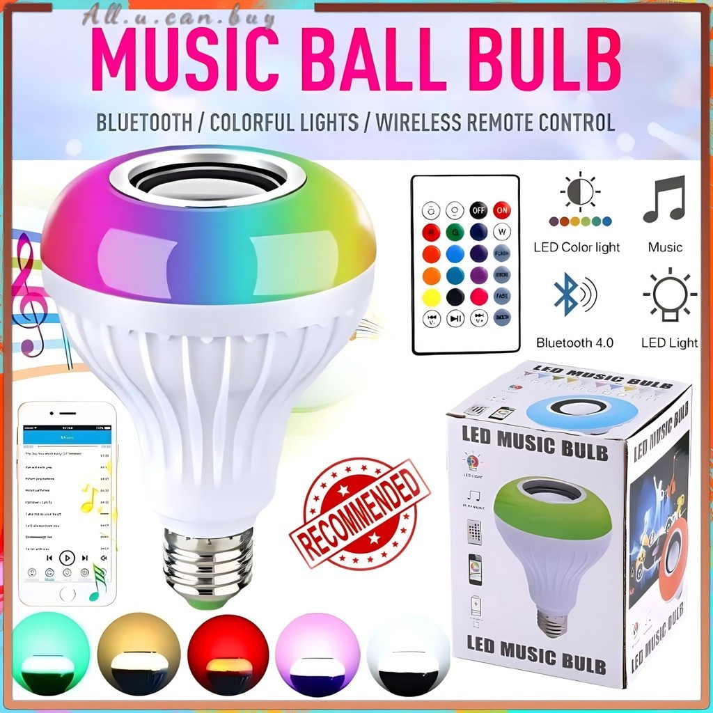 Lampu Bohlam Speaker Bluetooth RGB / LED MUSIC BULB