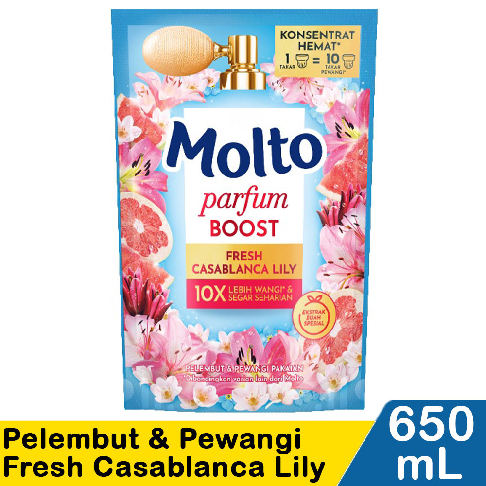 MOLTO PELEMBUT & PEWANGI PAKAIAN FRSH CASABLANCA 650mL