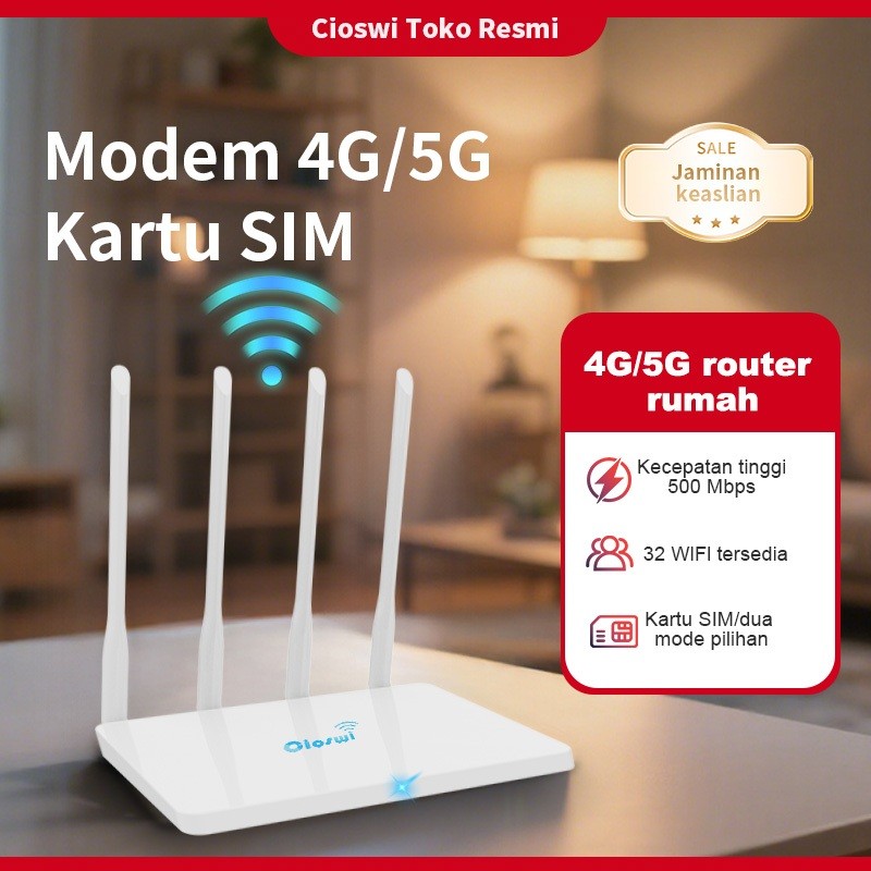 4G 500 Mbps  Mendukung semua kartu SIM, dilengkapi dengan garansi resmi 12 bulan Modem Titik Akses N