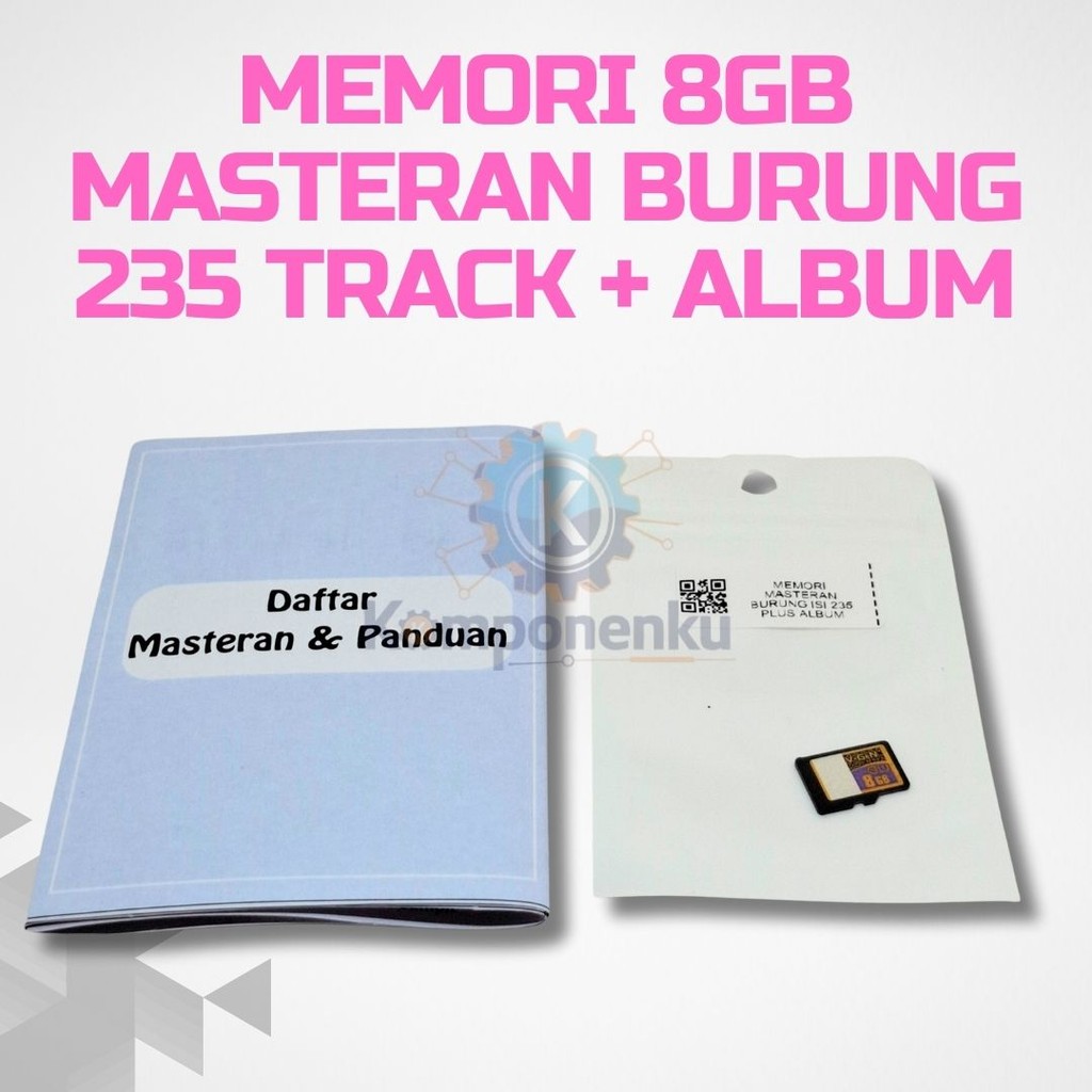 Memori 8GB Masteran Burung 235 Track + Album – Suara Burung Jernih
