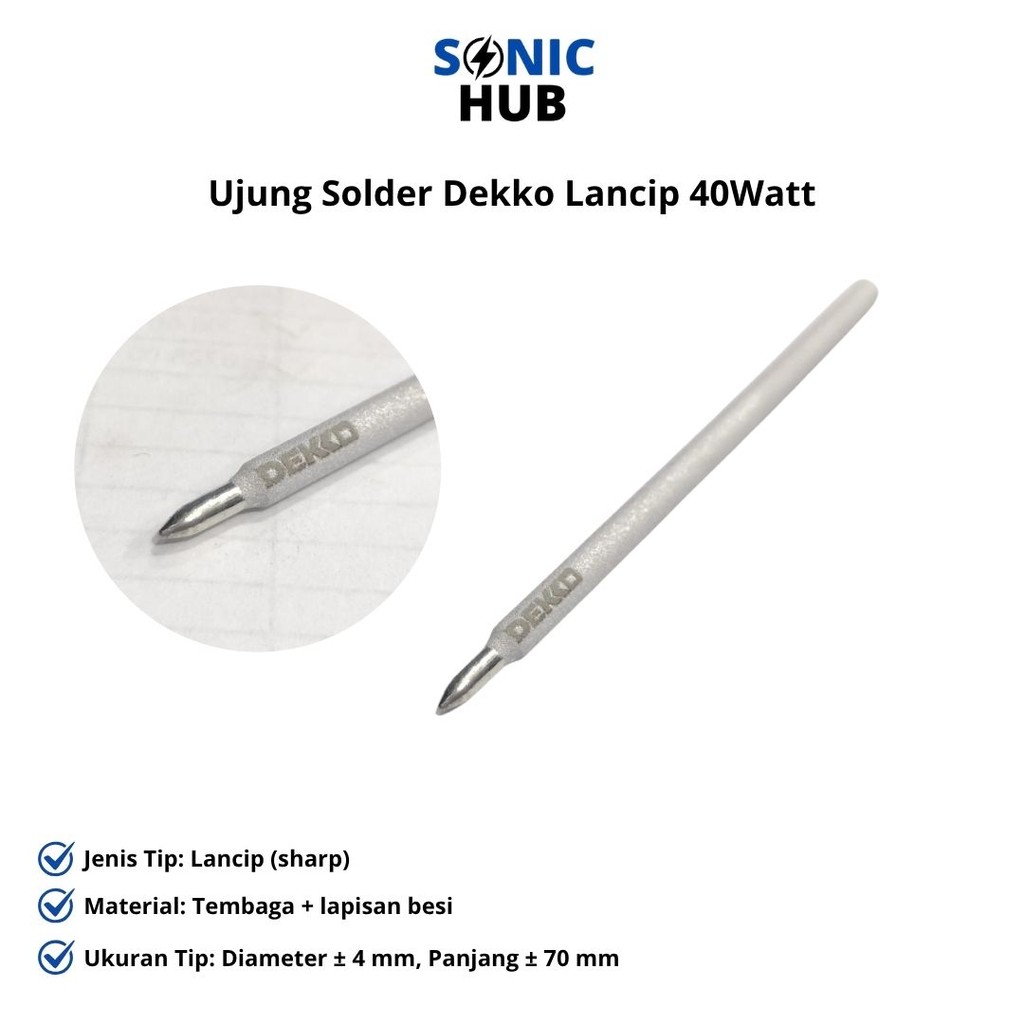 MATA SOLDER UJUNG SOLDER DEKO 40WATT UJUNG LANCIP