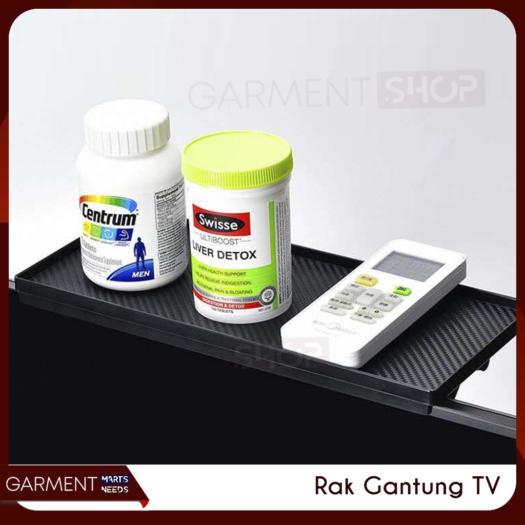 METV - Rak Atas TV Monitor Tatakan Remote TV Modem Wifi Meja Screen Top Shelf Monitor