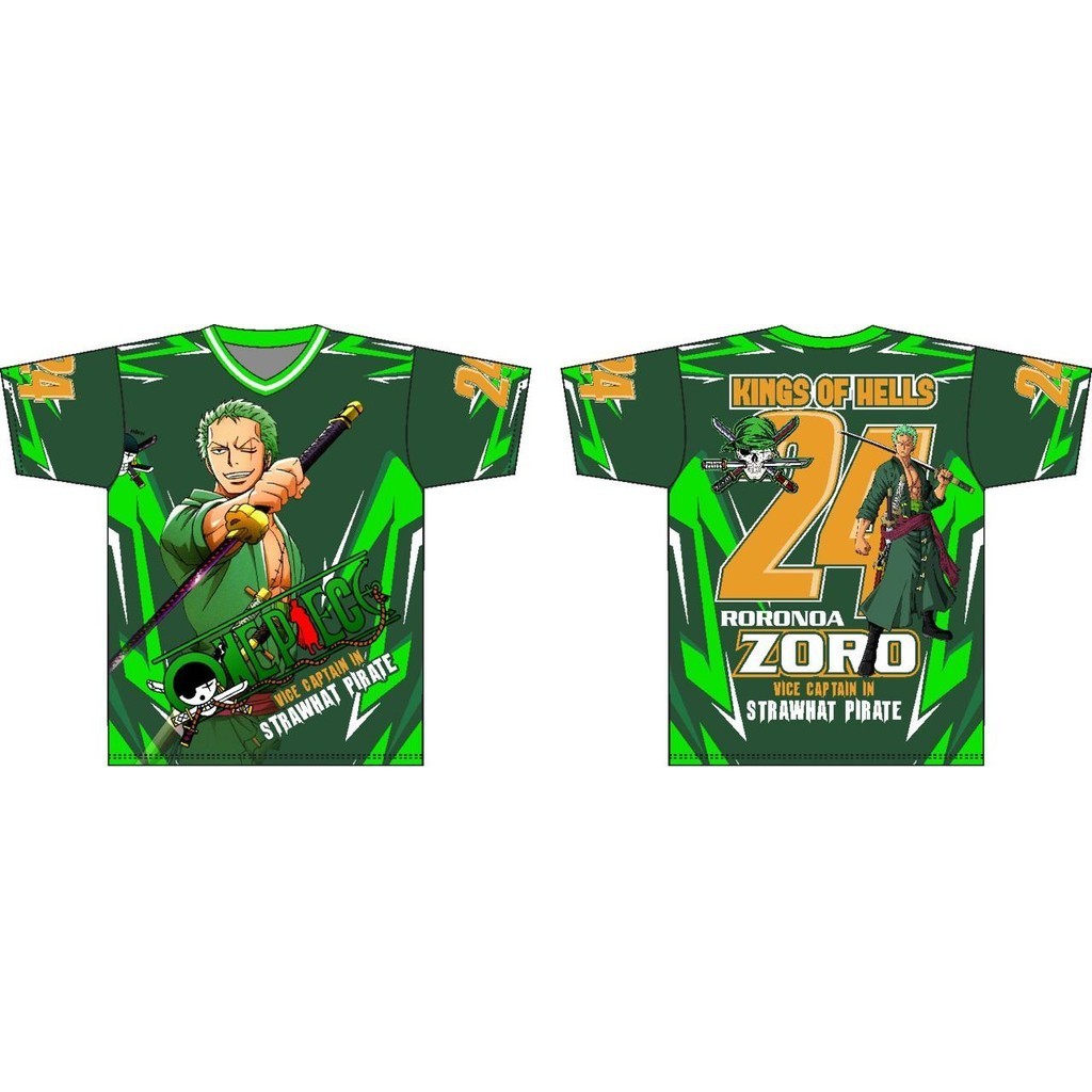 BAJU JERSEY ANAK LAKI LAKI DAN PEREMPUAN STRAW HAT PIRATES ANIME ONE PIECE / BAJU OLAHRAGA UNISEX KE