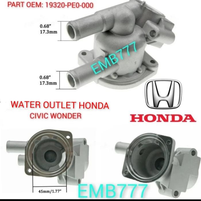 WATER OUTLET HONDA CIVIC WONDER 1984-1987 Best