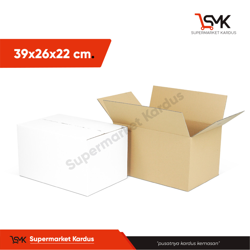 Box 39.5X26.2X22 cm (amdk 24X600 ml) Karton/kardus/paking/Kemasan/BoxNormal/Normal/BoxAmdk/Amdk/oleh