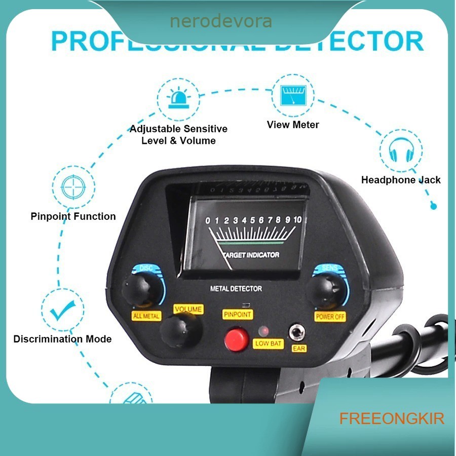 Pendeteksi Logam Metal Gold Silver Detector Finder - MD-4080