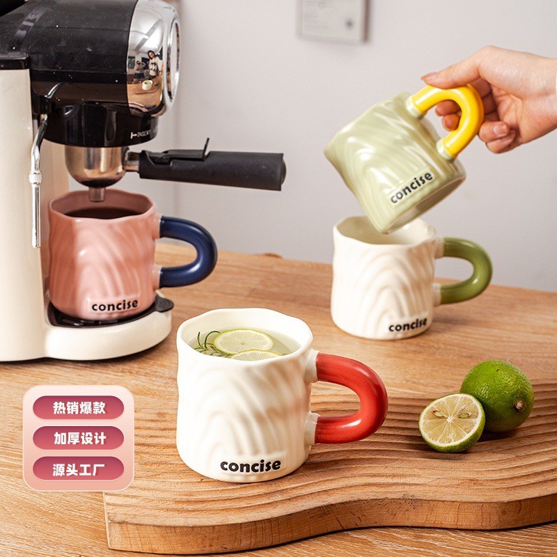 Mug Keramik Cangkir gelas keramik AESTHETIC besar hadiah