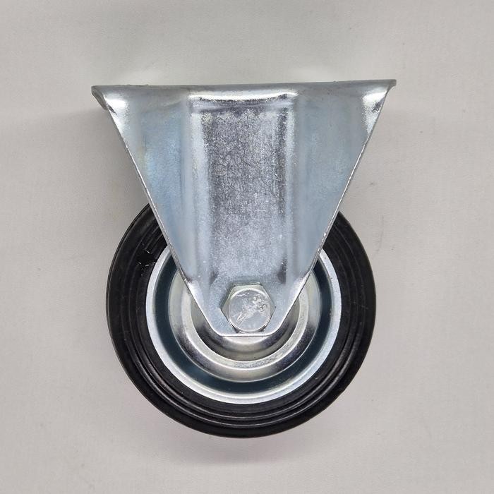 Roda Caster Etalase / Roda Caster Troli / Roda Caster Karet 3 Inch Mati/Lurus