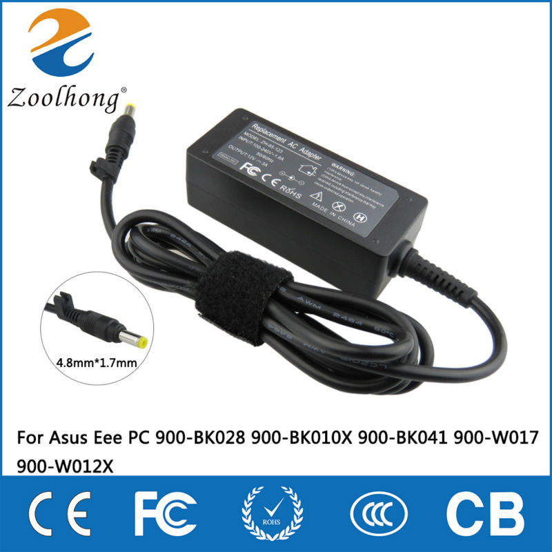 12V 3A AC Laptop arger For Asus Eee PC R33030 904 900HA 900HD 904HA R33030 4.8*1.7mm Power Supply Fo
