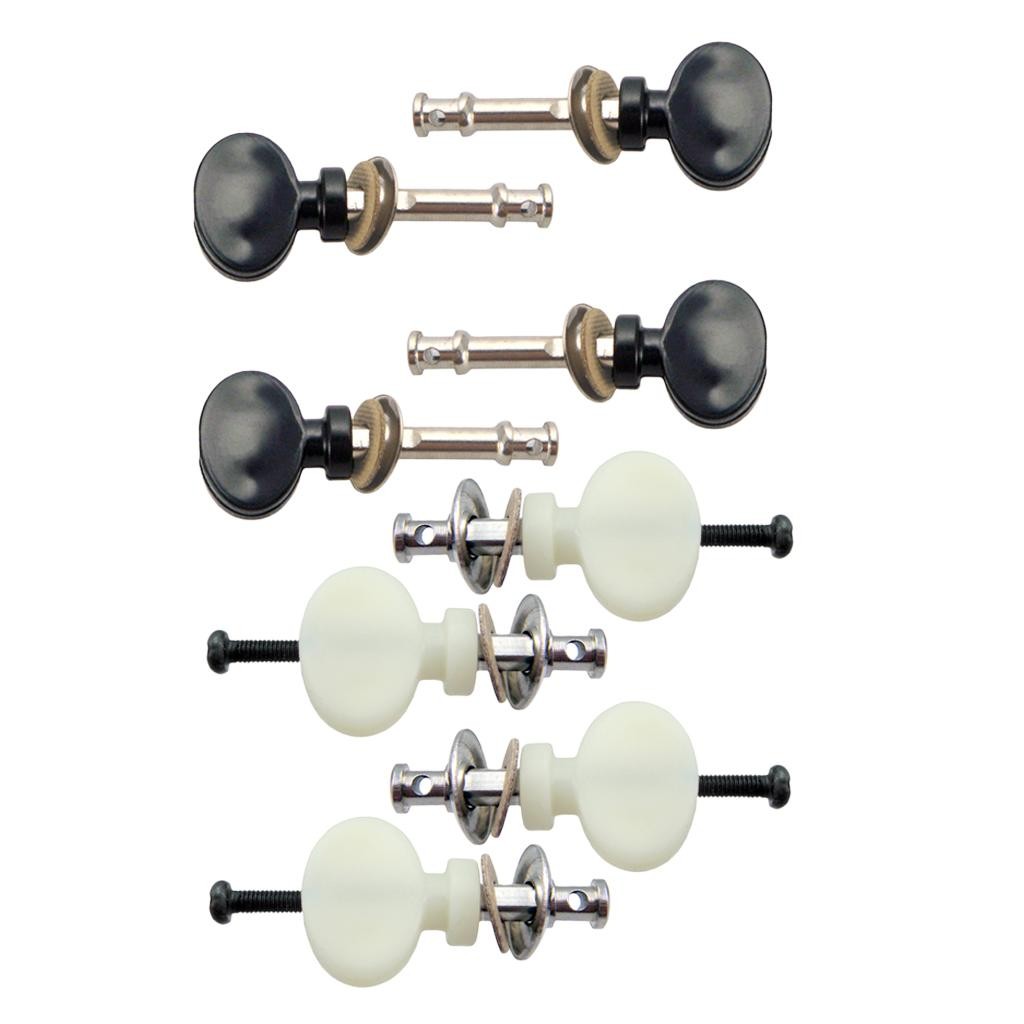 Tooyful Set of 4 Ukulele Strings Tuning Pegs Pin Machines Tuners for Ukulele Classical Guitar 4 Stri