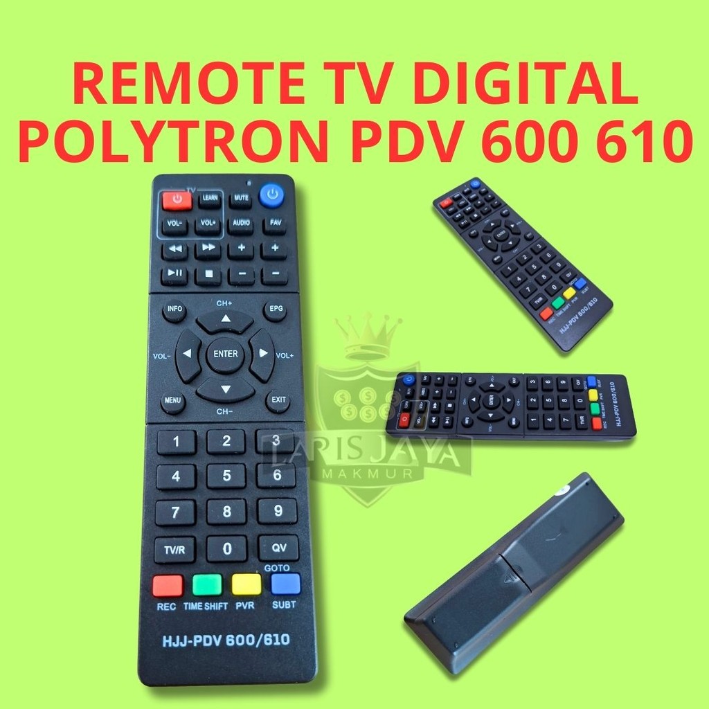 Remote STB Polytron PDV 600 / 610 – Cocok untuk TV Digital