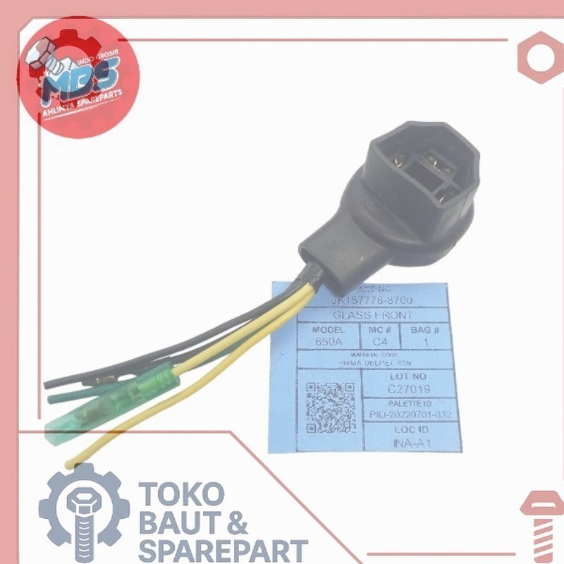 SOKET KABEL H4 KAKI 3 LAMPU DEPAN HONDA CRF 150 FITING LAMPU DEPAN HONDA