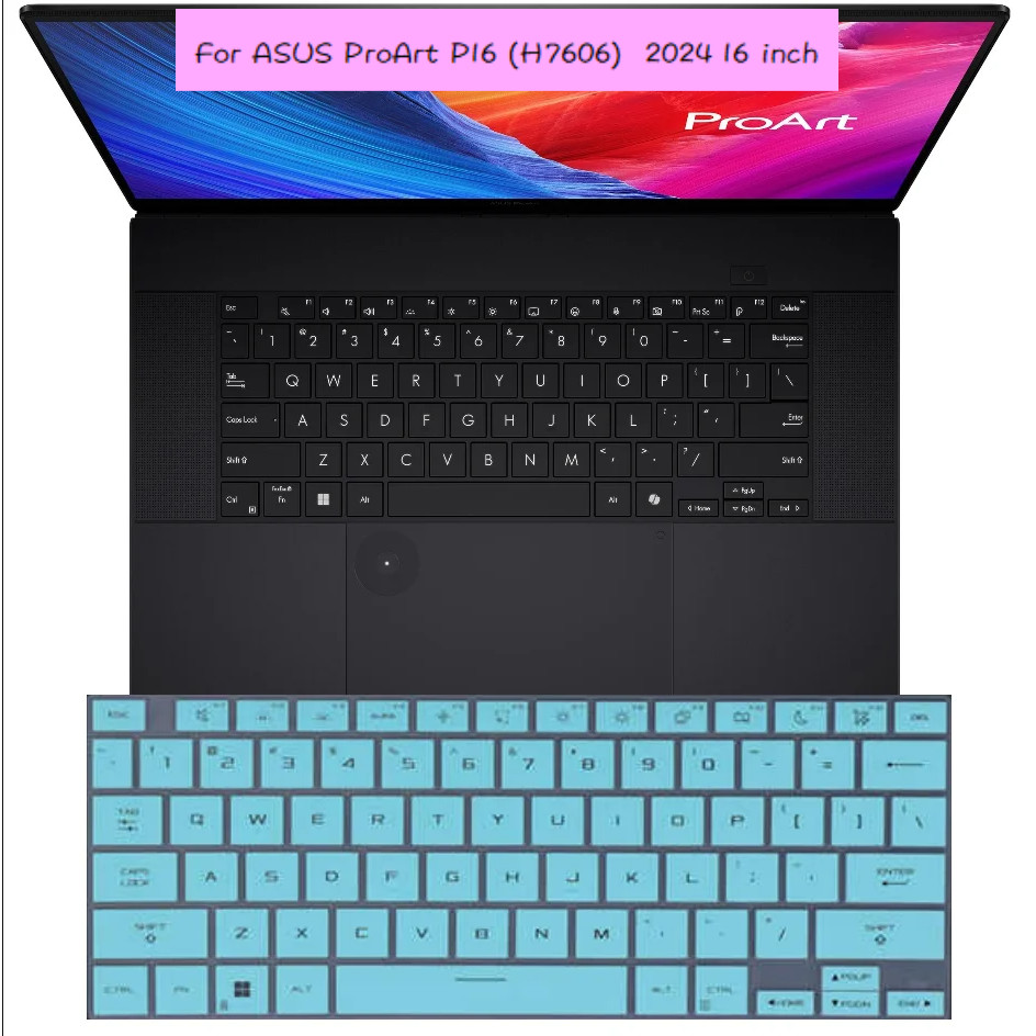 For ASUS ProArt P16 H7606 2024 16 in TPU Silicone Laptop Keyboard Cover Protector
