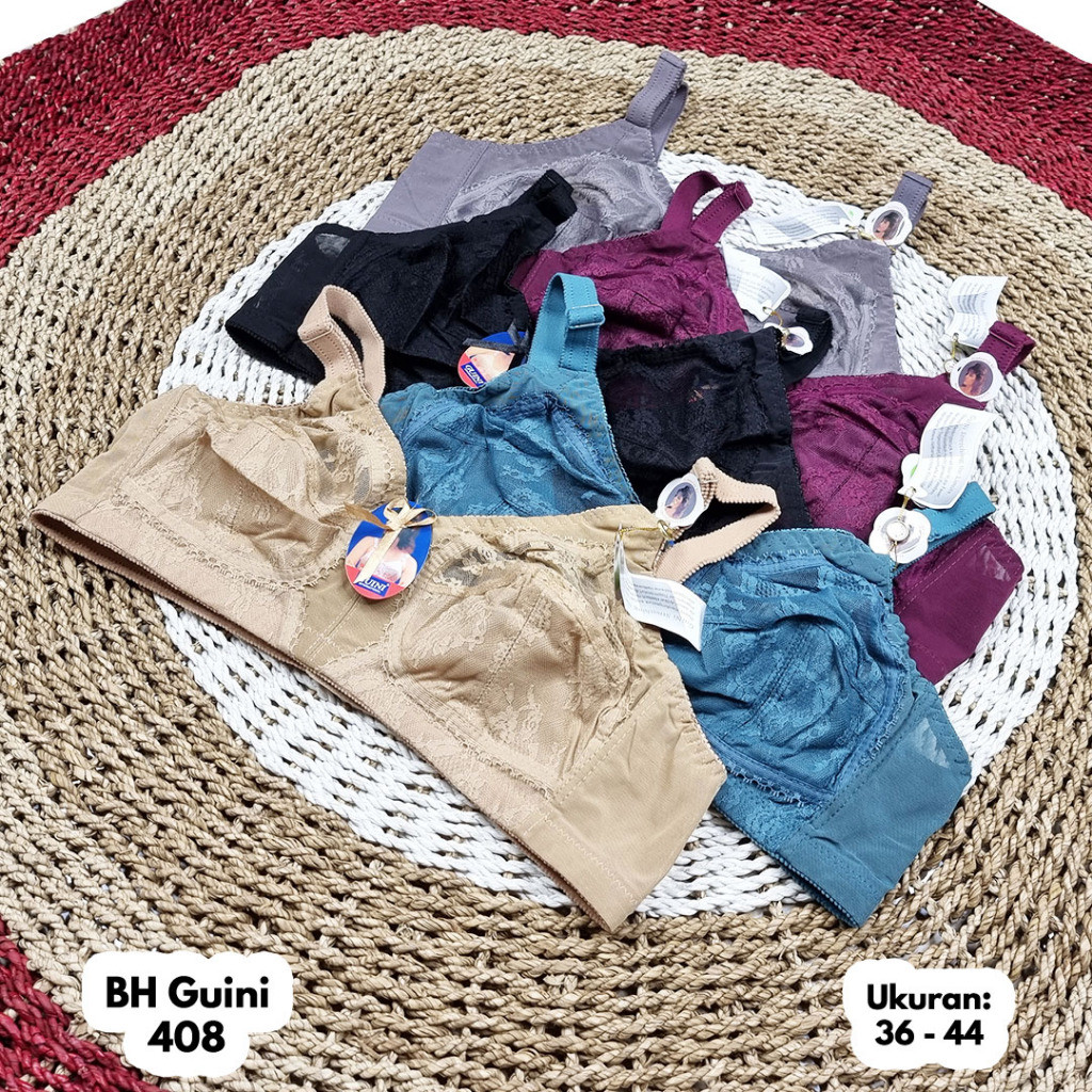 1 & 3 Pcs BH Guini 408 BH Wanita BRA Wanita BH Kait 3 Cup B / Bh Guini